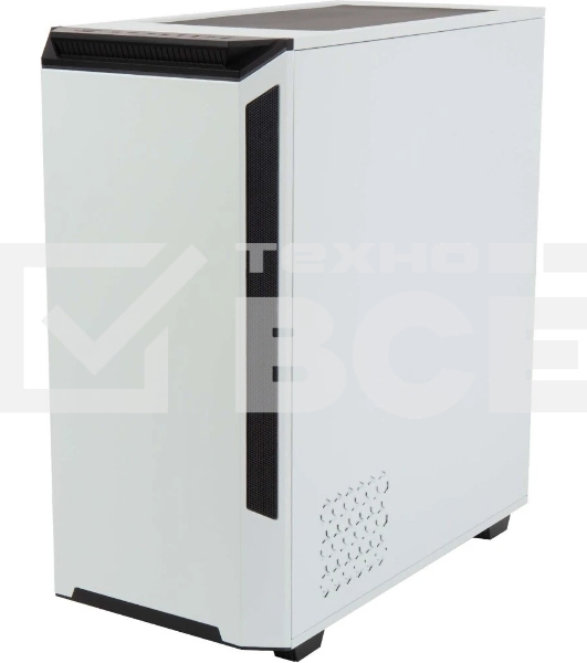 Компьютерный корпус Hiper PW81 белый без БП ATX 3x120мм 2xUSB2.0 2xUSB3.0 audio bott PSU