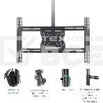 Кронштейн для телевизора Kromax COBRA-4 черный, 15'-75' макс. 65 кг, потолочный, поворот и наклон, фото7