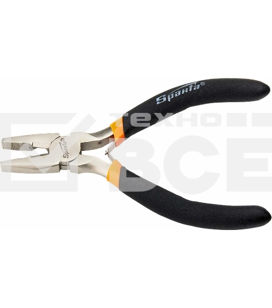 Плоскогубцы Mini Sparta 130 мм, никелированные, авторазжим