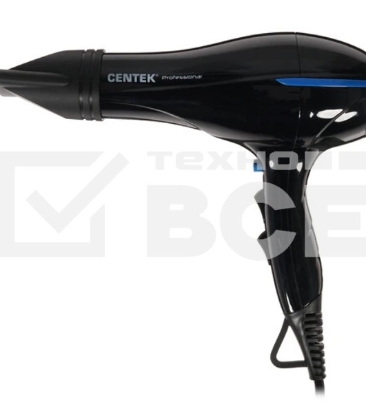 Фен Centek CT-2227 Professional черный, 2200 Вт