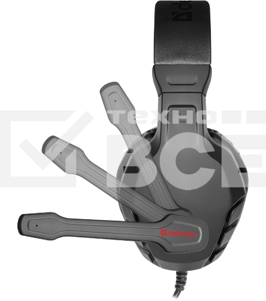 Гарнитура Defender Cujo чёрный/красный, проводная