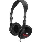 Гарнитура Exegate HS-120S чёрный, проводная, 2 x mini jack 3.5 мм, подвижный микрофон, фото 1