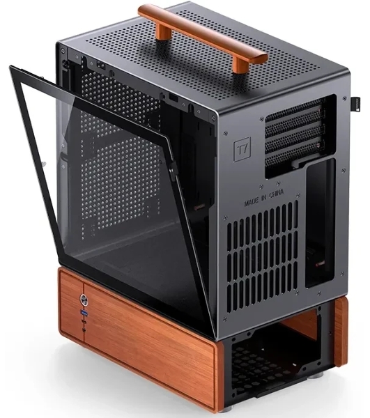 Корпус Jonsbo T7 Black, Mini-Tower, чёрный