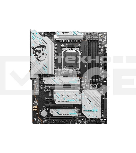 Материнская плата MSI X670E GAMING PLUS, AM5, AMD X670, 4xDDR5, 4xSATA, 4xM.2, 1xPCI-E 5.0 x16, 1xPCI-E 4.0 x4, 1xPCI-E 3.0 x1, 1xHDMI, 1xDP, 1x 2.5Gb LAN, 4xUSB-A 2.0, 4xUSB-A 3.2 Gen 1, 3xUSB-A 3.2 Gen 2, 1xUSB-C 3.2 Gen 2x2, 3x3.5 мм, 7.1, ATX