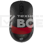 Мышь беспроводная Oklick 310MW черный/красный, 3200 dpi, радиоканал, USB, кнопки - 4, фото 1