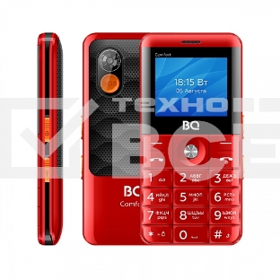 Мобильный телефон BQ 2006 Comfort красный/черный