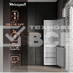 Холодильник Weissgauff WRK 2000 Total NoFrost Inverter черный стекло двухкамерный 240/95л морозилка снизу, фото10