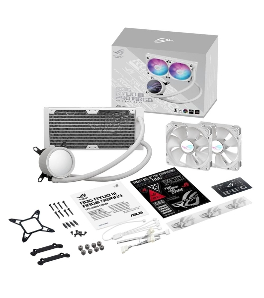 Жидкостная система охлаждения ASUS ROG RYUO III 240 ARGB WHT /AIO COOLER,ASETEK,EMMA,ARGB,AURA,WHT (90RC00J2-M0UAY0) /AIO COOLER,ASETEK,EMMA,ARGB,AURA,WHT (90RC00J2-M0UAY0)