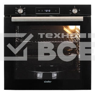 Электрический духовой шкаф Simfer B6EB56026, встраиваемый, черный