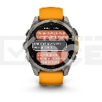 Смарт-часы Garmin Fenix 8 AMOLED Sapphire титановый серый, оранжевый 47мм, фото10