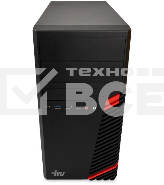Компьютер ПК IRU Home 310H6SE MT i3 12100 (3.3) 8Gb SSD512Gb UHDG 730 Free DOS GbitEth 400W черный (1994640)
