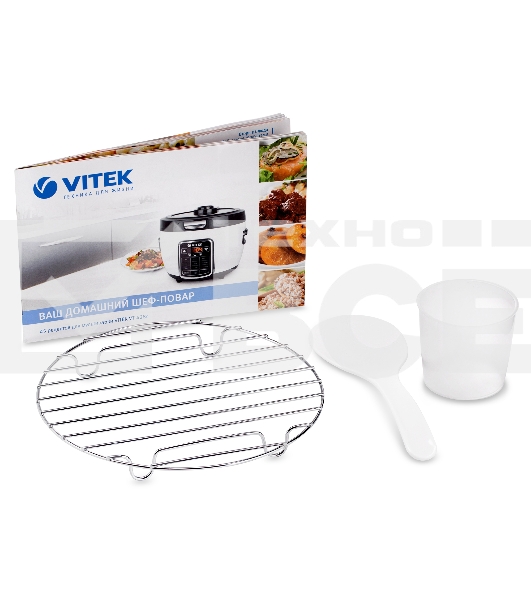 Мультиварка Vitek VT-4284 белый/черный, 4 л, 700 Вт, управление - сенсор, программ - 9