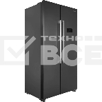 Холодильник Hyundai CS55023F нержавеющая сталь двухкамерный 347/185 л морозилка слева, No Frost, Side by Side, фото11