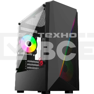 Компьютерный корпус Bloody BD-CC102F черный без БП mATX 2x120mm 2xUSB2.0 1xUSB3.0 audio bott PSU