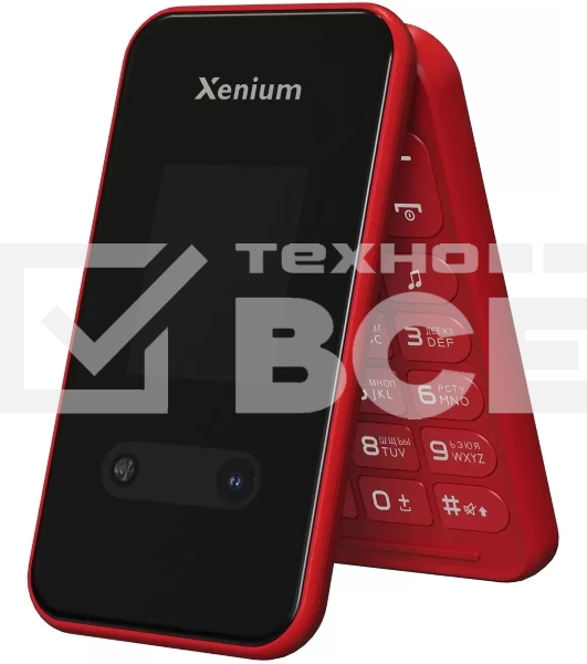 Мобильный телефон Xenium X680 красный раскладной