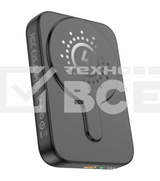 Портативный аккумулятор Hoco J117A Esteem 10000mAh QC/PD 20W 2A USB-C беспров.зар. черный