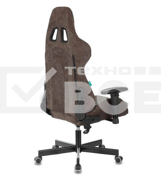 Кресло игровое Бюрократ VIKING KNIGHT LT10 FABRIC коричневый крестовина металл/пластик
