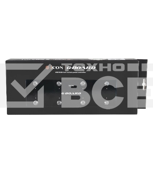 Контроллер MIDI [110203A1001] Icon [G-Board] 8 ножных переключателей со светодиодами, 1 x USB Mini-B to host, 1 x USB-A,
