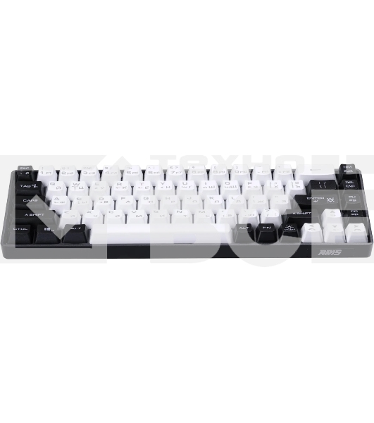 Игровая клавиатура проводная Defender Aris GK-349 RU,черн/бел,68кн+FN,радуж,1.5м