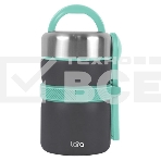 Термос LARA LR04-57 2,0 л нержавеющая сталь, пластик, фото 1