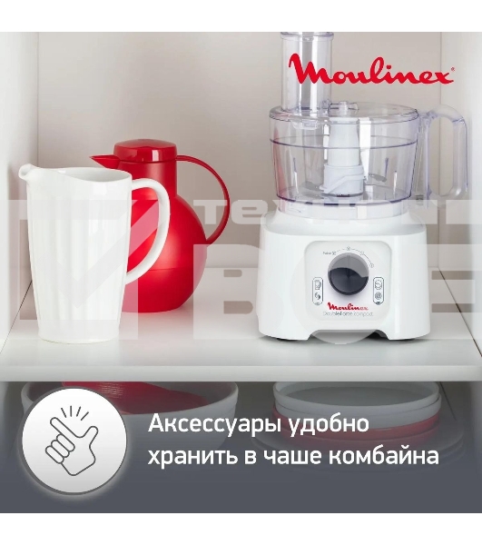Кухонный комбайн Moulinex FP542111, белый