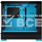 Компьютерный корпус без блока питания Fractal Design Pop Air RGb Cyan Core TG Clear Tint, Midi-Tower, 3x120мм RGb, 2xUSB-A 3.2 ATX, mATX, mITX черный/циан, фото13