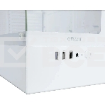Компьютерный корпус Ginzzu CL485 mATX FAN 3*12LD4 передняя панель Стекло белый, фото3
