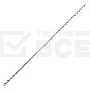Бур по бетону Denzel двойная спираль, Cobalt W-tip, 10x600 мм, SDS PLUS