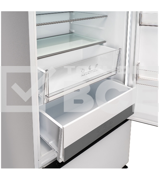 Холодильник DeLonghi DMFS 19PINF BB MATTEO белый трехкамерный 279/166л морозилка снизу, No Frost