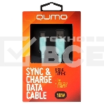 Кабель USB-A to Type-C, silica gel, 1м, 3A, 18W (blue), фото2