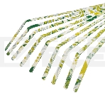 Грабли веерные 9-зубые Palisad FLOWER GREEN 75х385 мм, стальные, пластиковая рукоятка, фото3