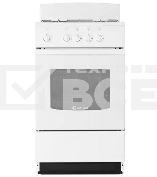 Плита газовая  De Luxe 5040.45 г (щ)-001 белый