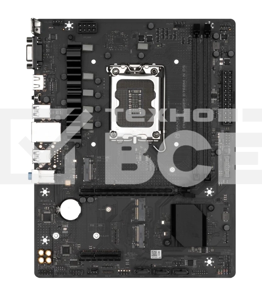 Материнская плата Maxsun Challenger B760M D5, LGA 1700, Intel B760, 2xDDR5, 3xSATA, 2xM.2, 1xPCIe 4.0 x16, 1xPCIe x4, 1xVGA, 1xHDMI, 1x 1Gb LAN, 2xUSB-A 2.0, 4xUSB-A 3.2 Gen 1, 5.1, mATX