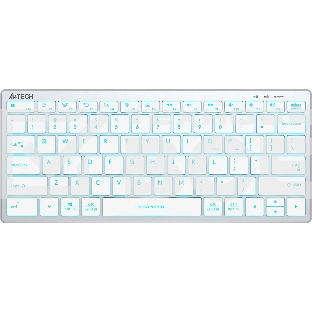 Клавиатура A4Tech Fstyler FX61 проводная, USB, белый/синий