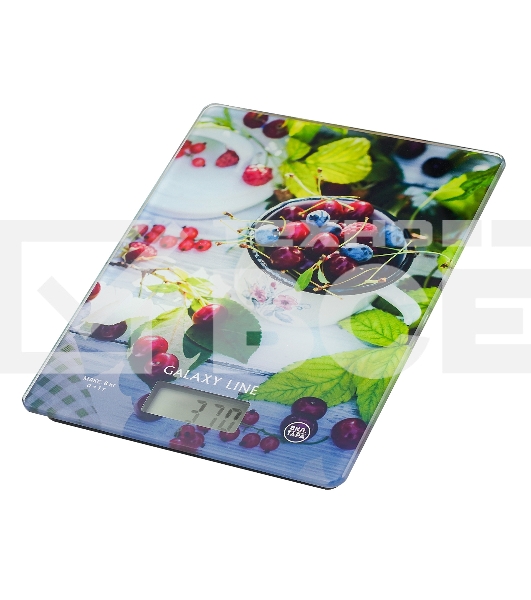 Весы кухонные Galaxy Line GL 2818, стекло, платформа из высокопрочного стекла, максимальный вес 8 кг