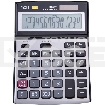 Калькулятор настольный Deli E39229 серебристый 14-разр., фото 1