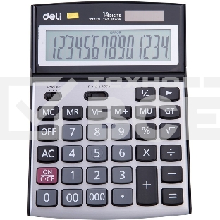 Калькулятор настольный Deli E39229 серебристый 14-разр.