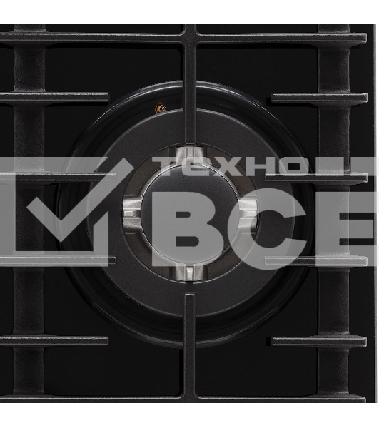 Газовая варочная поверхность Krona HAGEL 45 BL W чёрный