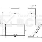 Кухонная вытяжка Рубин Ceramics S4 60Н-700-Э4Д нерж/цемент ELIKOR, фото2