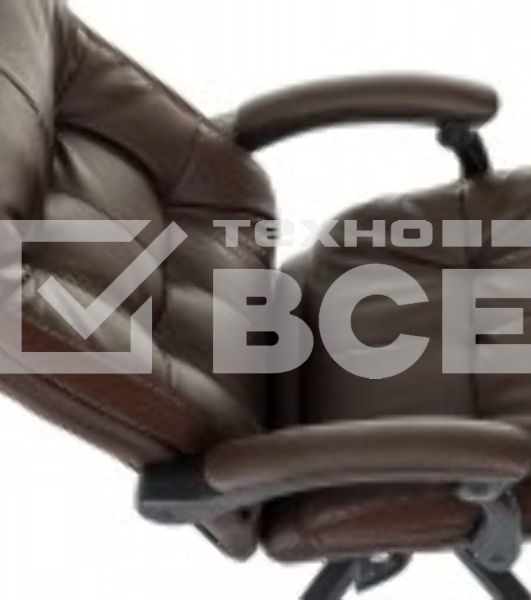 Кресло руководителя Бюрократ CH-824MSG-BF коричневый, эко.кожа/ткань, крестов. пластик, подст. для ног