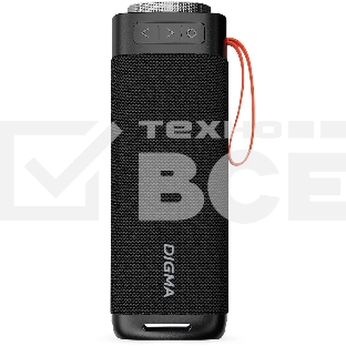 Портативная колонка Digma D-PS1522 черный 60W 2.0 BT 10м 3000mAh (PS1522B)