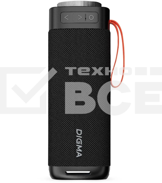 Портативная колонка Digma D-PS1522 черный 60W 2.0 BT 10м 3000mAh (PS1522B)