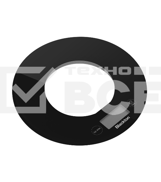 Весы кухонные Blackton Bt KS1010 Black, тип управления: сенсорное. дисплей LCD. количество высокочувствительных датчиков: 4. выбор единиц измерения: грамм, фунт: унция, миллилитр, жидкая унция. интервал измерения: 1 г. максимальный вес: 5 кг. функция выче