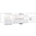 Автомобильное зарядное устройство Maxvi CCM-PS242 белый 2.4A 12W, 2xUSB, фото2