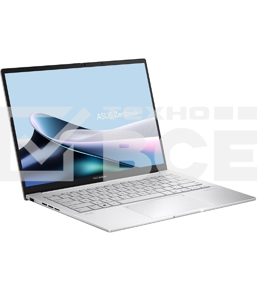 Ноутбук Asus Zenbook 14 UX3405CA-PP477 Core Ultra 9 285H 32Gb SSD512Gb Intel Arc 14' OLED FHD+ (1920x1200) без ОС silver WiFi BT Cam Bag (90NB14W2-M00N00)