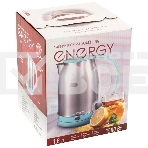 Чайник Energy E-202 (1.8 л, диск) стальной бело-голубой, фото3