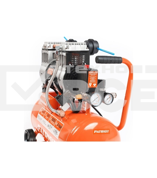 Компрессор поршневой безмасляный Patriot WO 24-220, 200 л/мин, 8 бар, 1250 Вт, 24 л, быстросъемный 1/4'