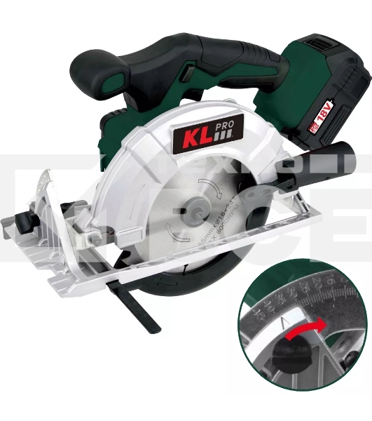 Профессиональная пила циркулярная бесщеточная KLPRO KLDAT18B-00 (18 В) без ЗУ и АКБ