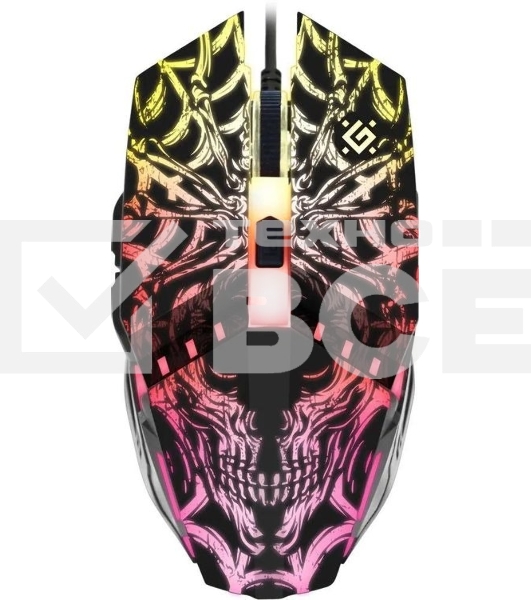 Мышь проводная Defender Prototype GM-670L черный, 2400 dpi, USB, кнопки - 6