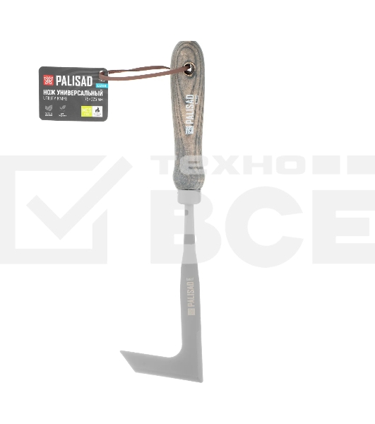 Нож универсальный Palisad LUXE 75х325 мм, стальной, рукоятка из ясеня